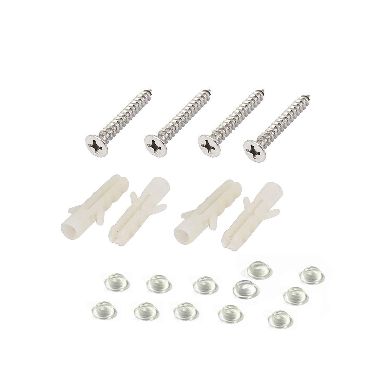 Stainless Steel Glass Shelf Clips - Adjustable & Durable -3 Stainless Steel Glass Shelf Clips - Adjustable & Durable -3