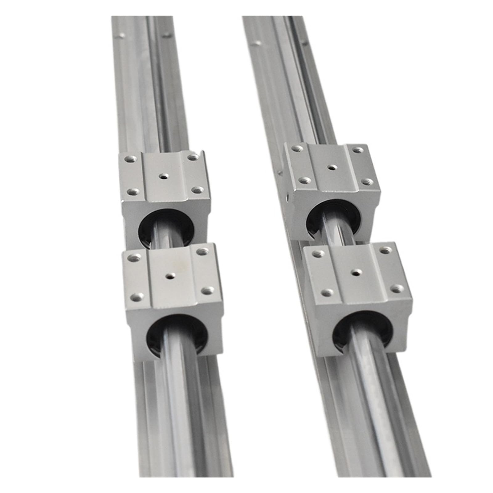 S25hh0 Sbr12-500Mm 2Pcs 12Mm Diameter Linear Rail Sbr12 Length 300~1400Mm Linear Motion Guide Rail + 4Pcs Sbr12uu Bearing Blocks (Sbr12-500Mm)