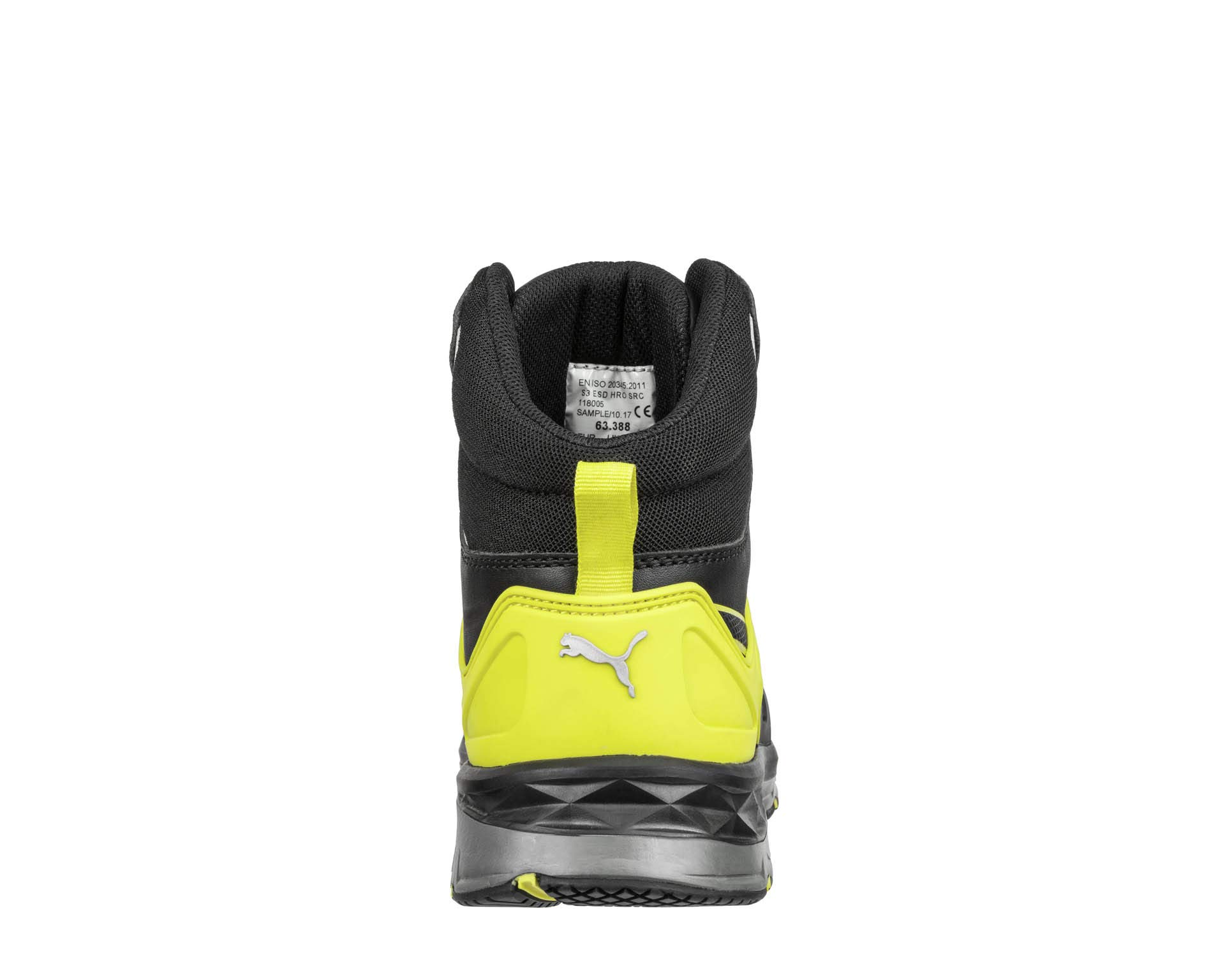 Puma Baskets de sécurité Hautes Velocity 2.0 Yellow Mid S3 ESD HRO SRC