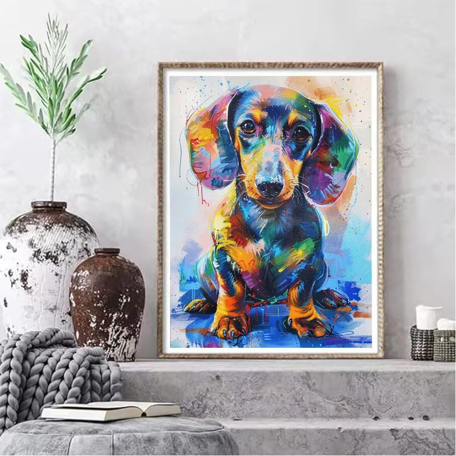 Kit DIY gemme point de croix et diamond painting couleur 5D