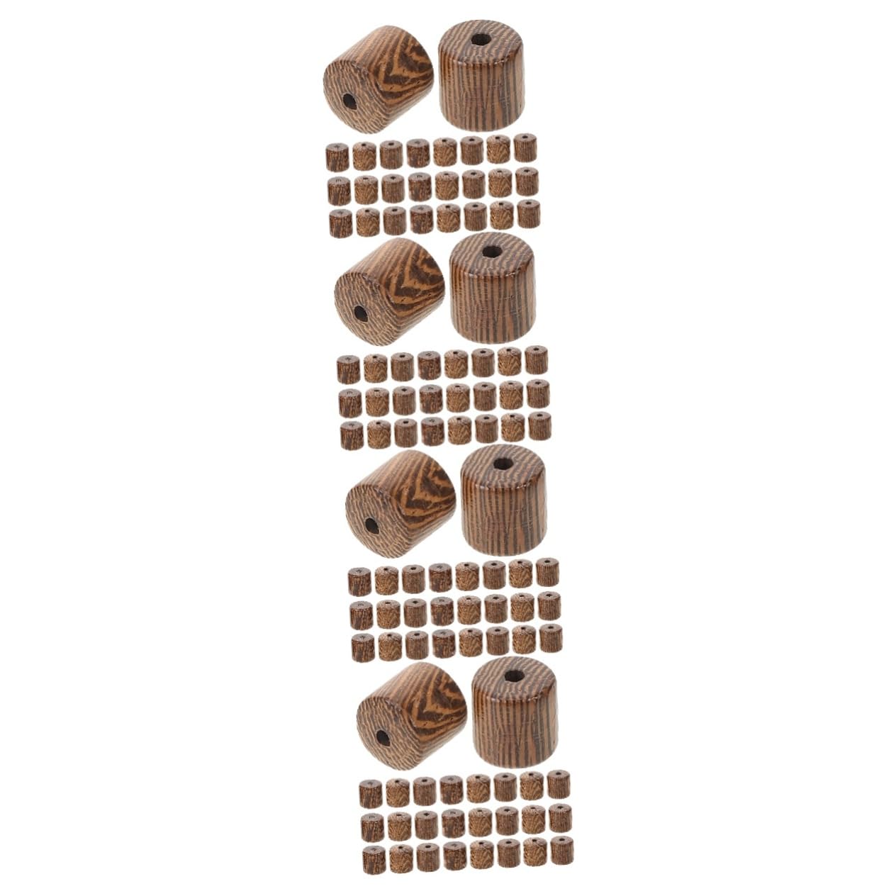 NUOBESTY 400pezzi Beads Legno Naturale Per Creazione Bracciali e Collane Perline Distanziatrici Legno Sciolte Per Diy Accessori Fatti Mano