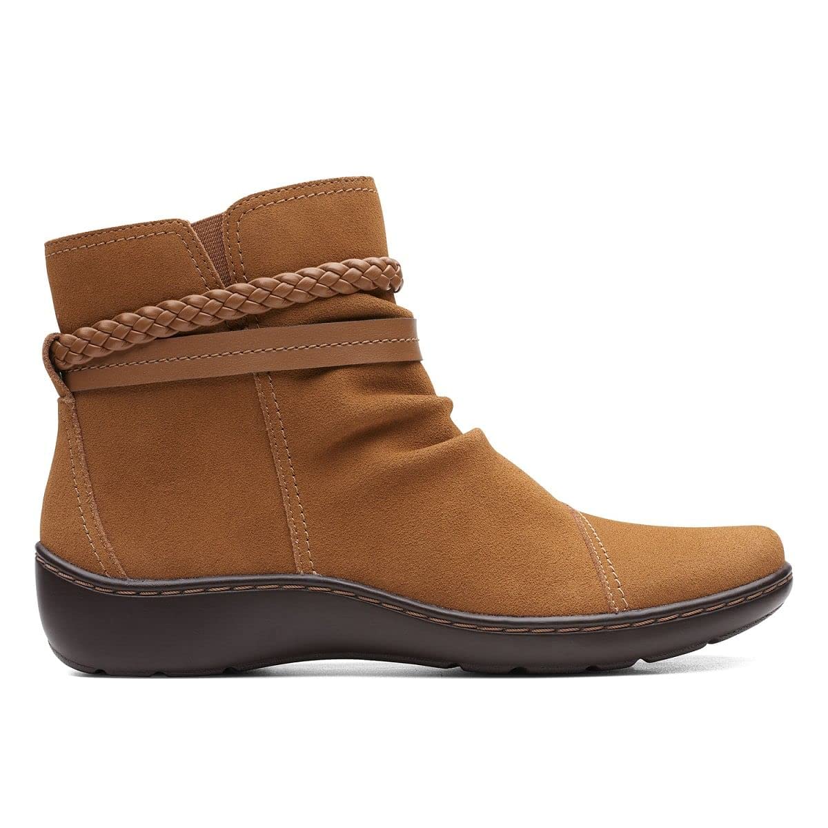 Clarks Womens Cora Braidboot Dark Khaki Sued Uk-5 (B0B3MPLTR9) Amazon Price History, Amazon Price Tracker