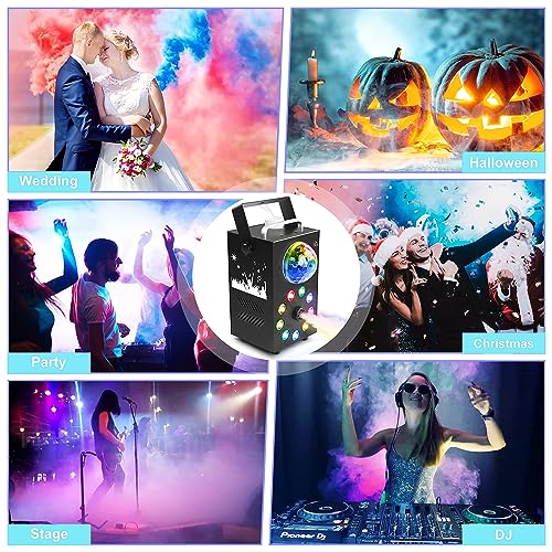 Machine à brouillard 700W avec 9 LED RVB et boule disco télécommandée - 3