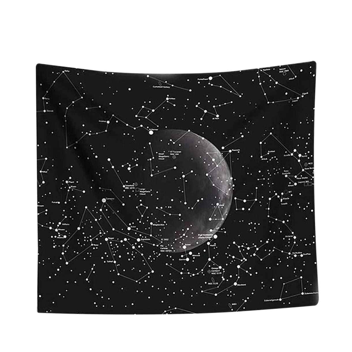 Tapestry de cosmo estrellas con diseño minimalista y tejido textil reutilizable 8