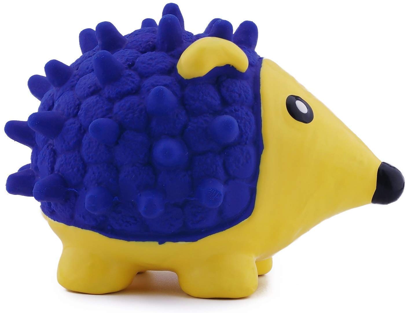 RvPaws Combo of 2 Rubber, Latex Cute Squeaky Rubber Hedgehog and Owl Shape Toy for Puppy and Cat-Small