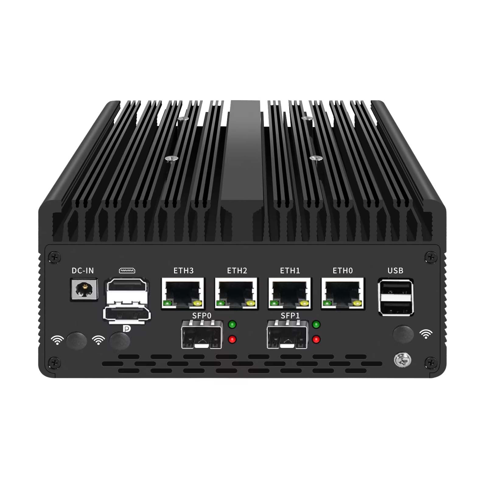 Firewall Mini PC i7 13620H, 2x 10G SFP+, 4x 2.5G LAN, DDR5 Fanless Router