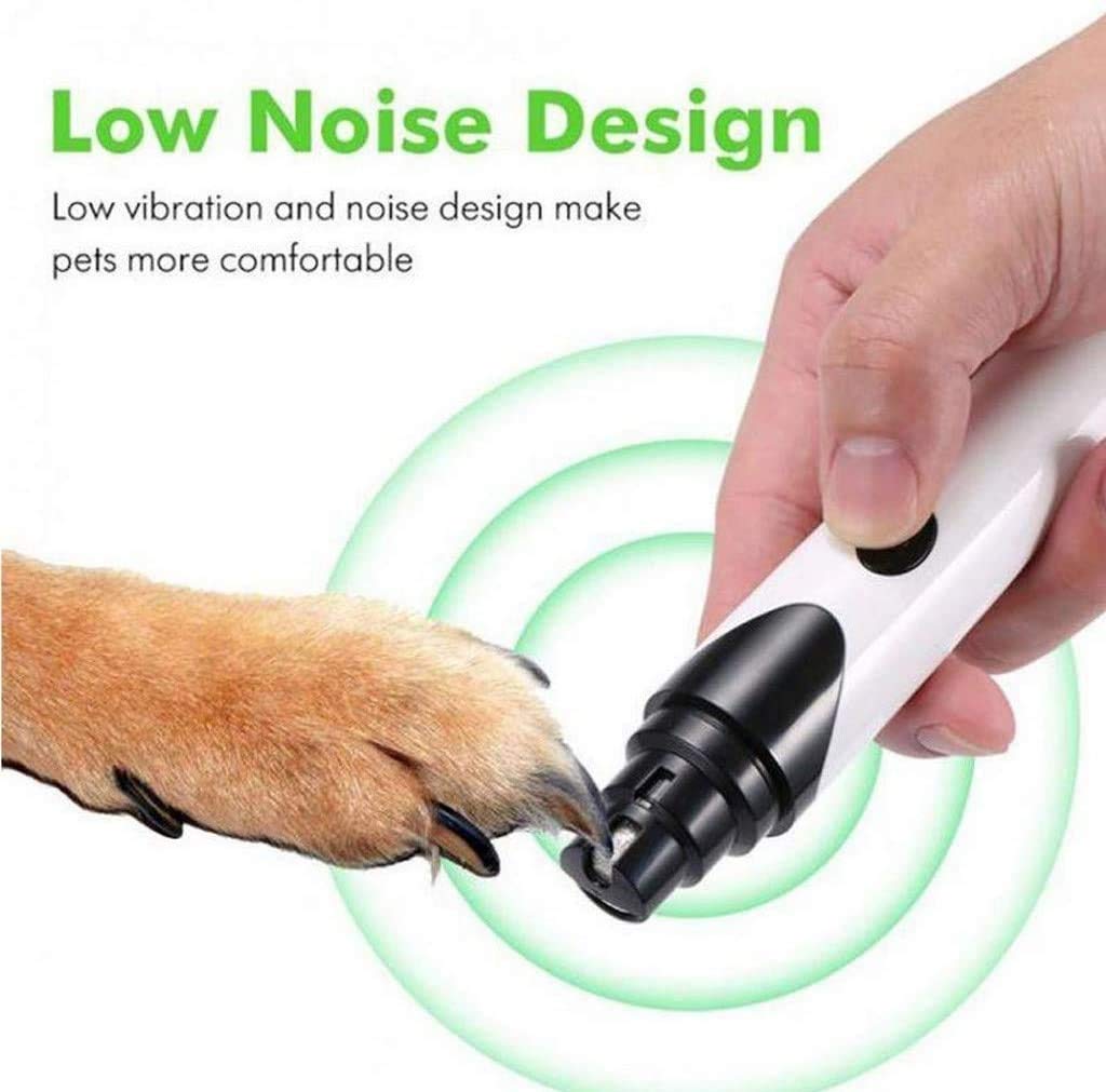 Molinillo de Clavo for Perros - Profesional Recargable eléctrico Recortador de Clavos for Mascotas Patas sin Dolor Grooming y alisado for pequeños Perros Grandes y Gatos