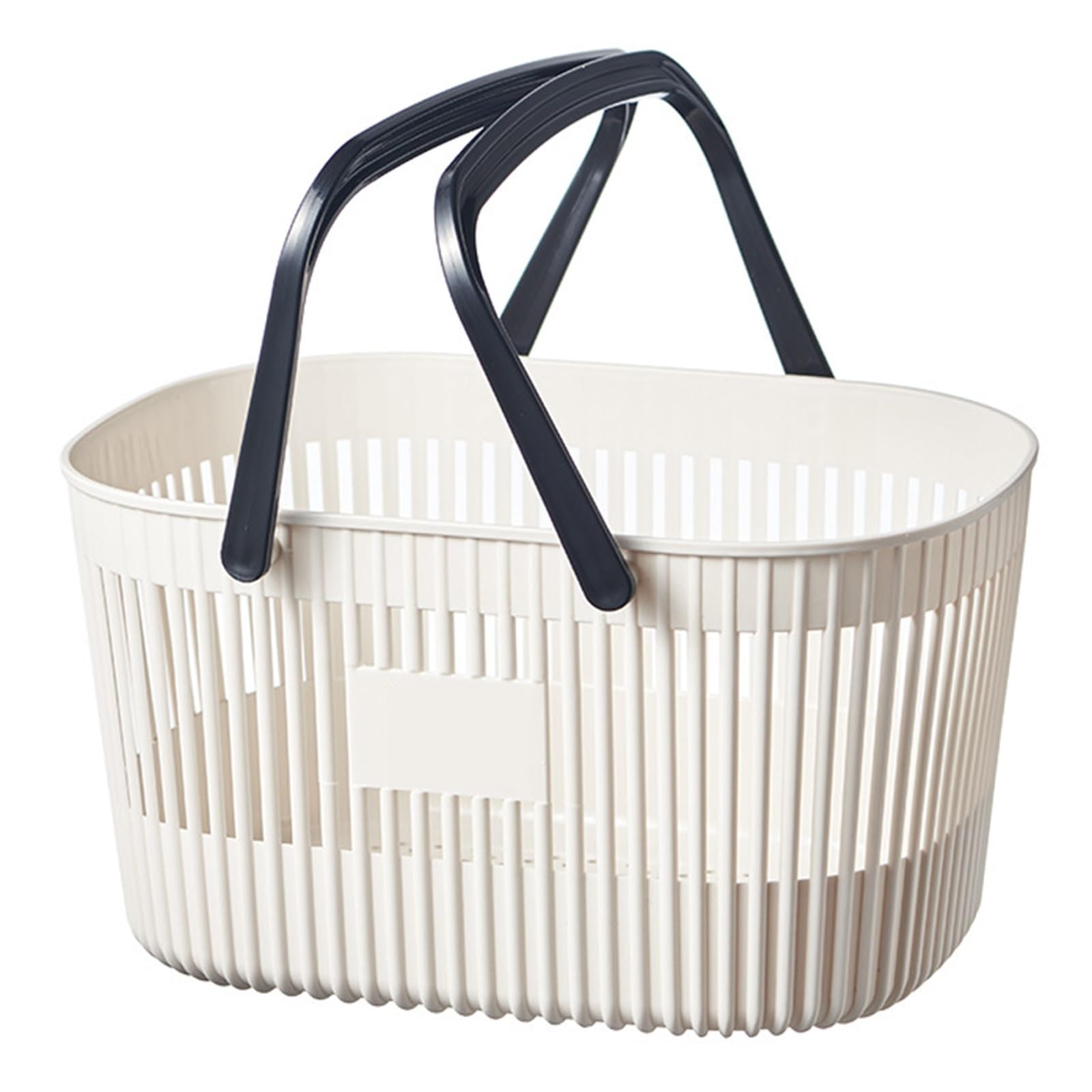 WSQHAO 2Pcs Plastic Organizer Basket With Handles Drainage Toiletry Bin Stackable Storage For Storing Bathroom Body Wash for Shower(Color2)