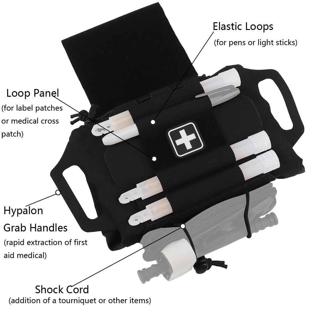 Bolsa táctica IFAK, sistema de dos piezas, kit de primeros auxilios, bolsas médicas, bolsa de supervivencia de emergencia