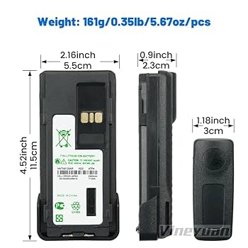Amazon.com: Vineyuan 2300mAh NNTN8129AR Battery for P8668