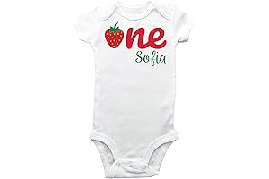 Customizable Strawberry Bodysuit - Sweet One Strawberry Outfit