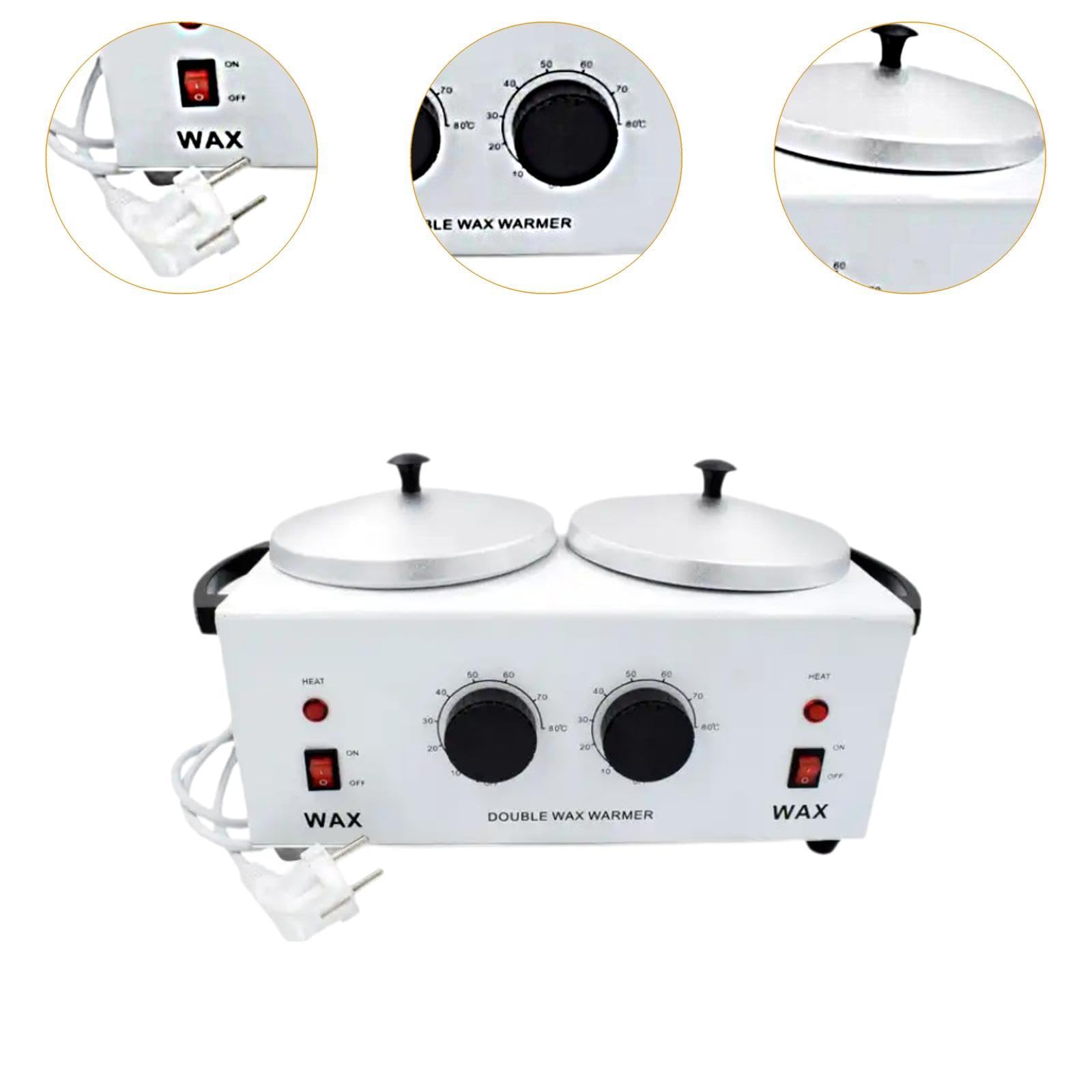 Calentador de Cera de Doble Recipiente, Máquina de Fusión de 200 W para Tratamientos de Belleza Y