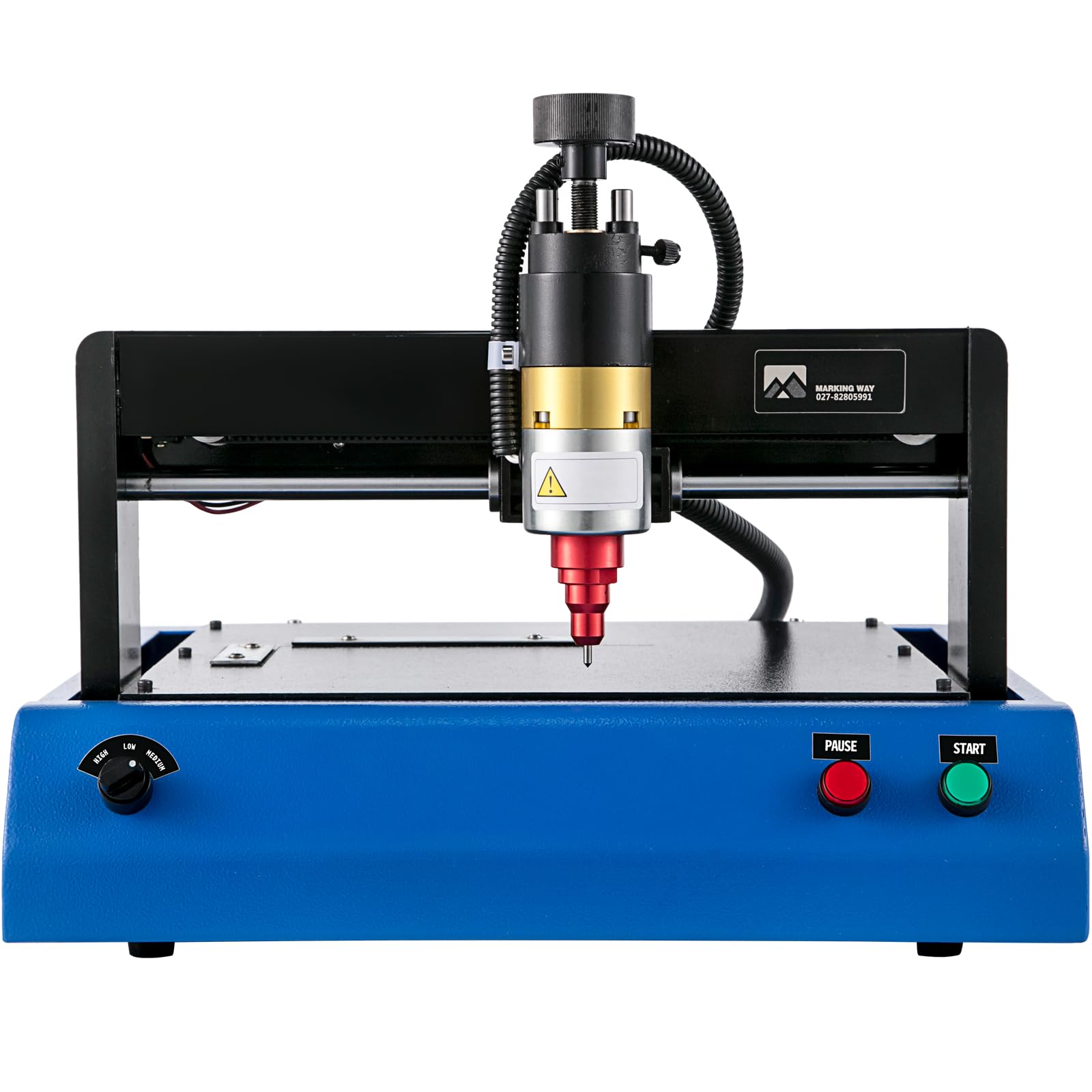 asdchZen Electric Metal Marking Machine For Engraving Numbers And Letters On Nameplates, 400W Dot Peen Device With 200X150Mm Work Area And 2In/S Speed