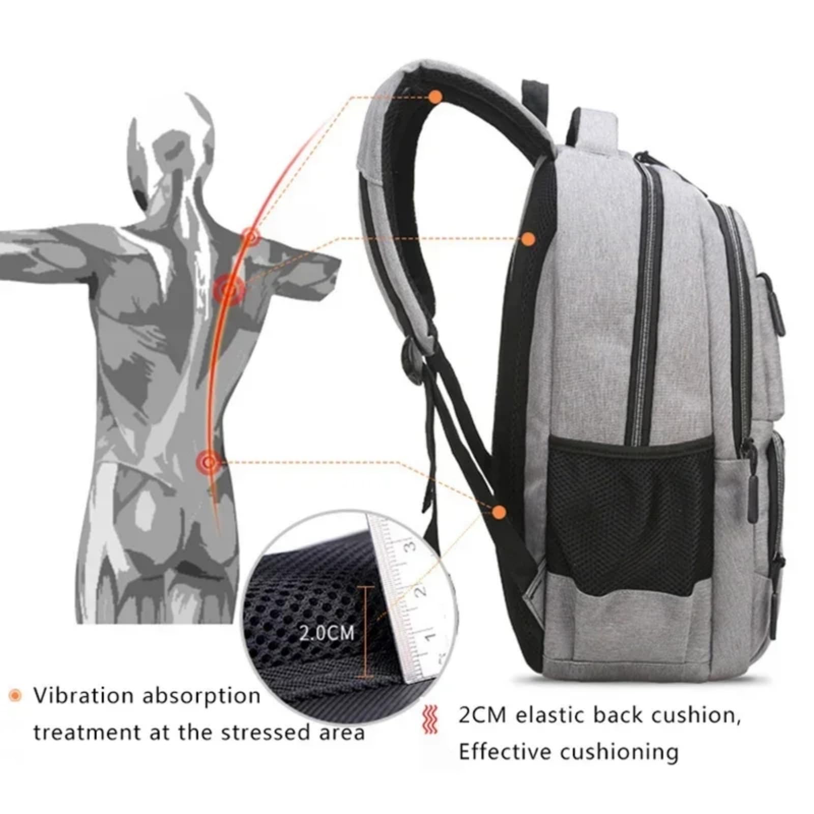 Mochila escolar Zaino Per Laptop Di Grande Capacità, Da 15,6 Pollici L'uso Giornaliero Viaggio Scolastico Degli Studenti Universitari Adolescenti-darkgray-s-47x33x17cm