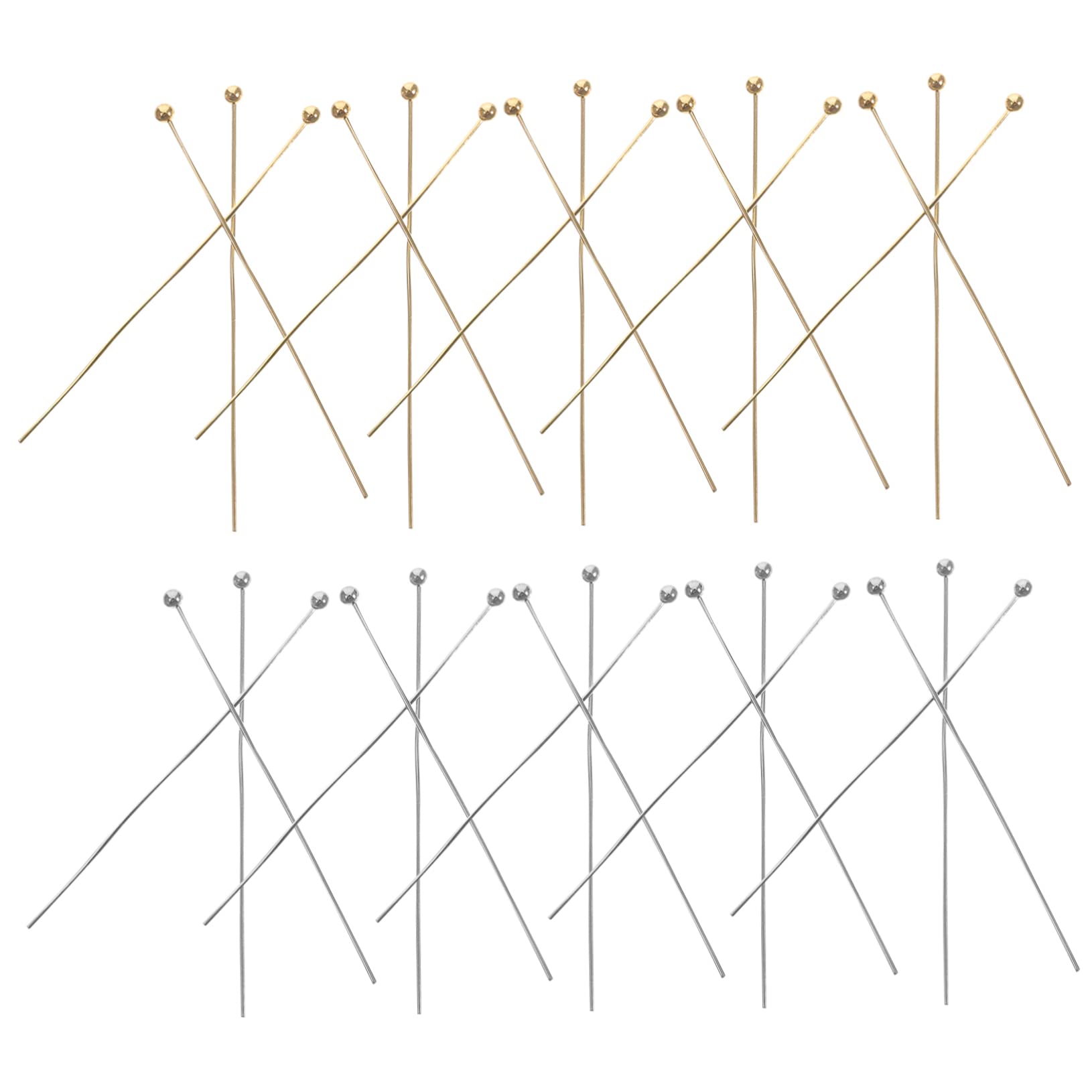 ERINGOGO Jewelry Ball Straight 400pcs Reusable Beading Pins for Craft Charm Necklace Kit