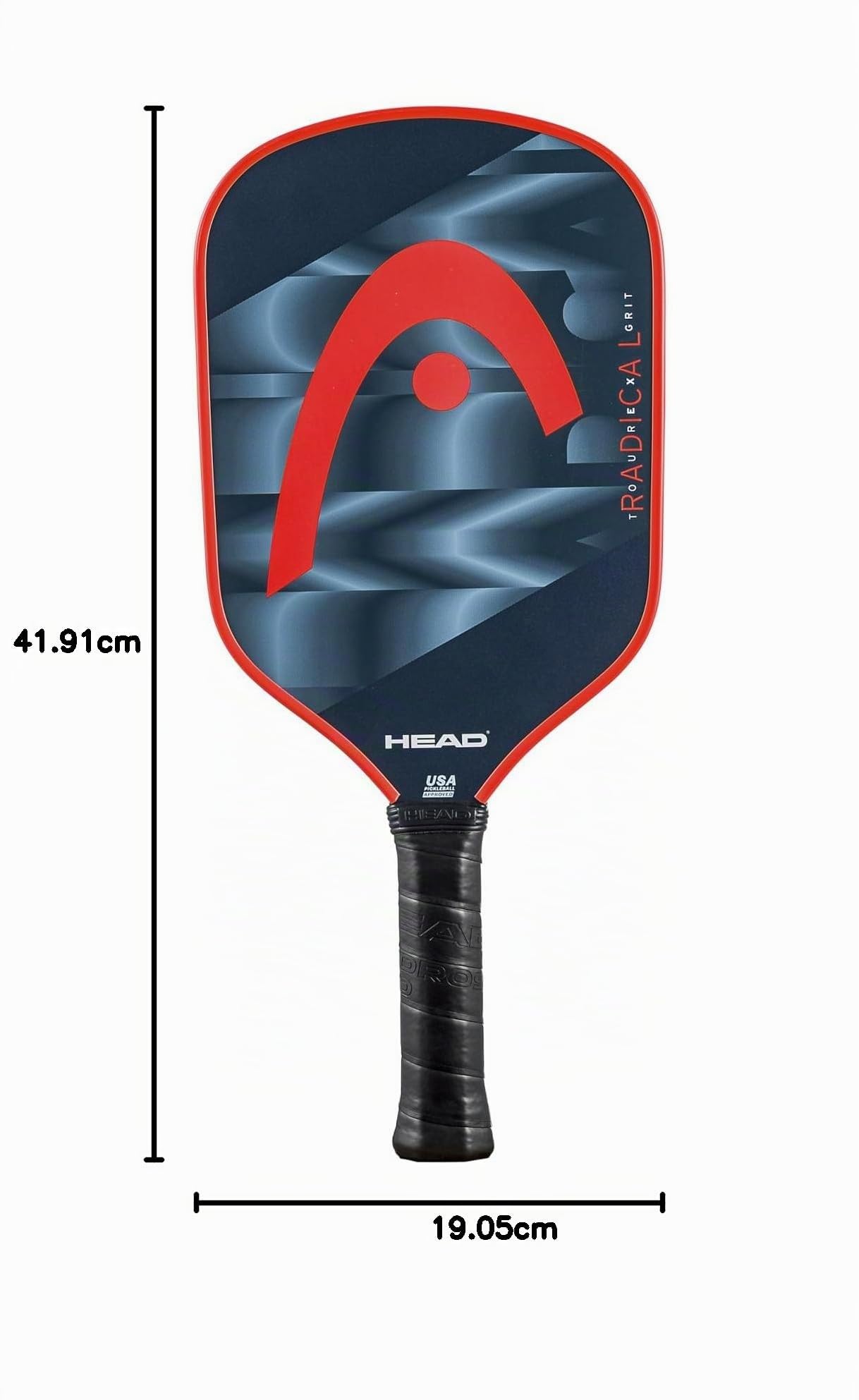 Head Pickleball Radical Tour Ex Grit 2024 Incordata: No g Pickleball Racchetta da Pickleball Blu - Rosso