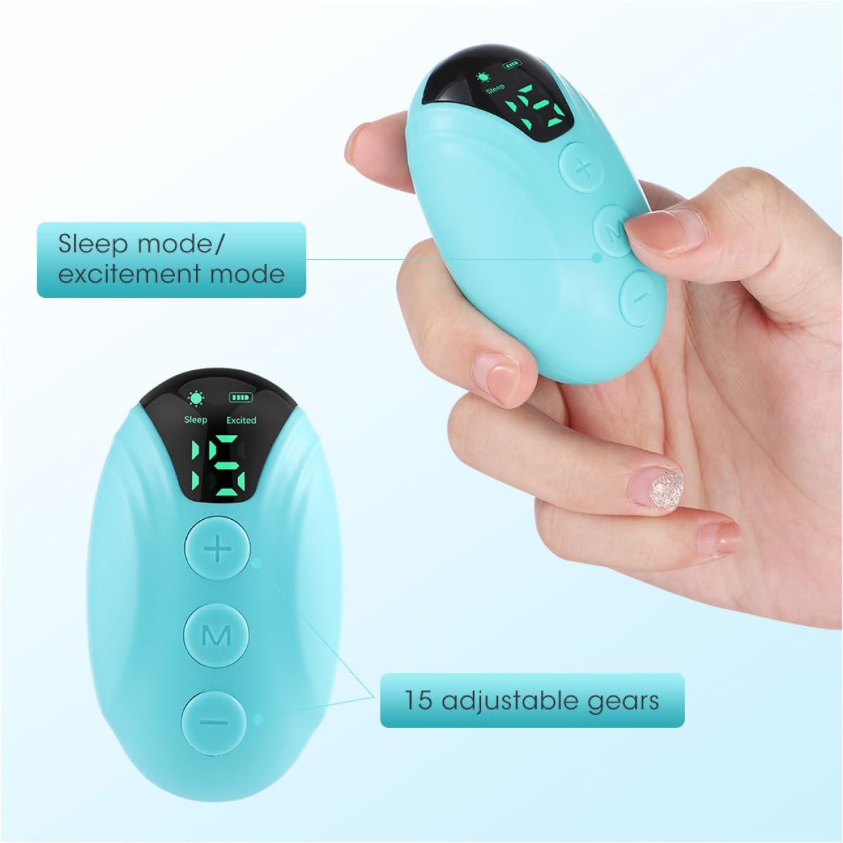 Instrumento Práctico para Dormir Microcorriente Portátil Pequeño, 1, Dispositivo Eléctrico Inteligente para Aliviar el Estrés, Uso Doméstico en Dormitorio, para Relajación