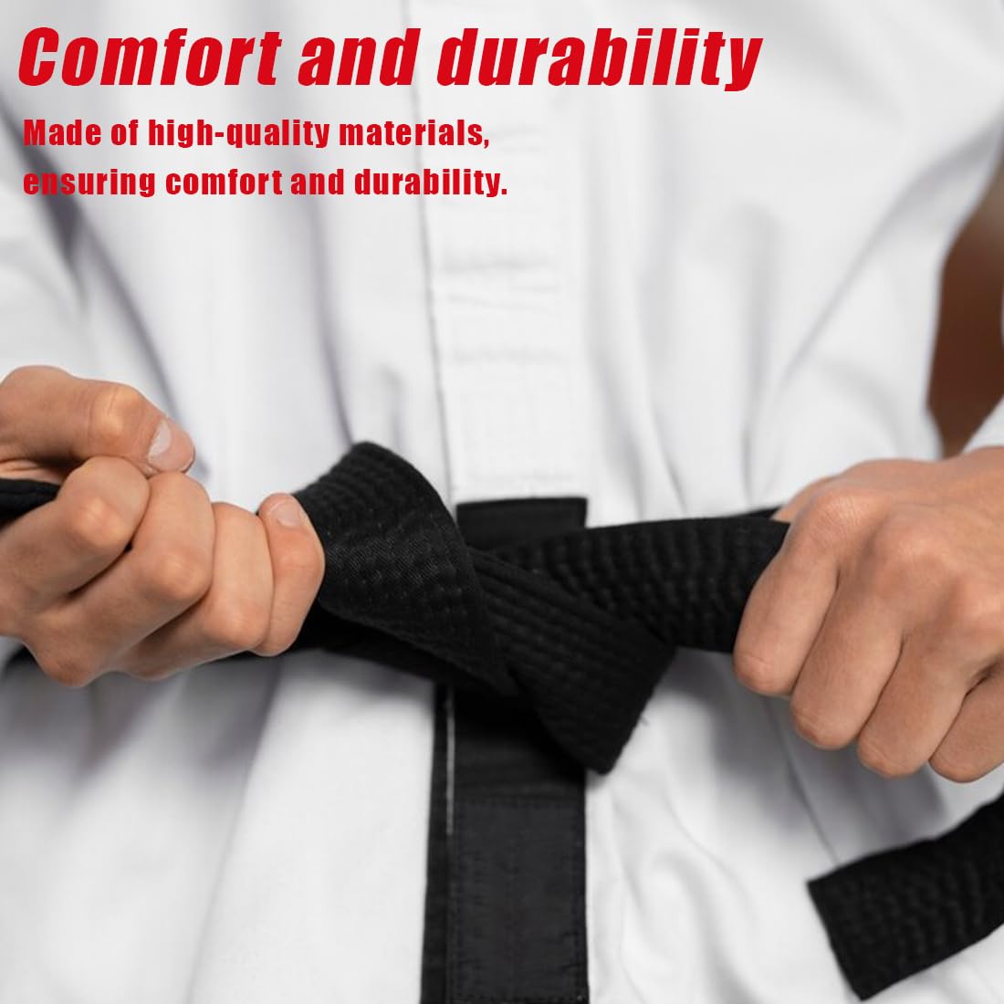 280CM Cintura Judo Karate Sportive Arti Marziali Cinture Taekwondo Professionale Aikido Cintura Tessuto Spesso Cintura Adulti Cintura Arti Marziali,Karate Arti Marziali (Nero)