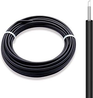 Electric Fence Wire Double Insulated Underground Hard Cable - 16Gauge, 36ft - Galvanized Steel Core