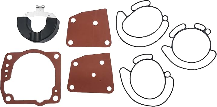 Carburetor Rebuild Kit 438996 with Float for Johnson Evinrude OMC BRP V4 V6 90 100 105 115 150 175 HP Carb repair kit Replace Sierra 18-7247 0438996 435442 436852 777719