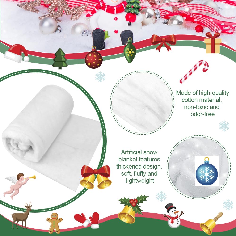 Couverture de neige artificielle de Noël, décoration de Noël Couverture de neige artificielle de Noël, décoration de Noël