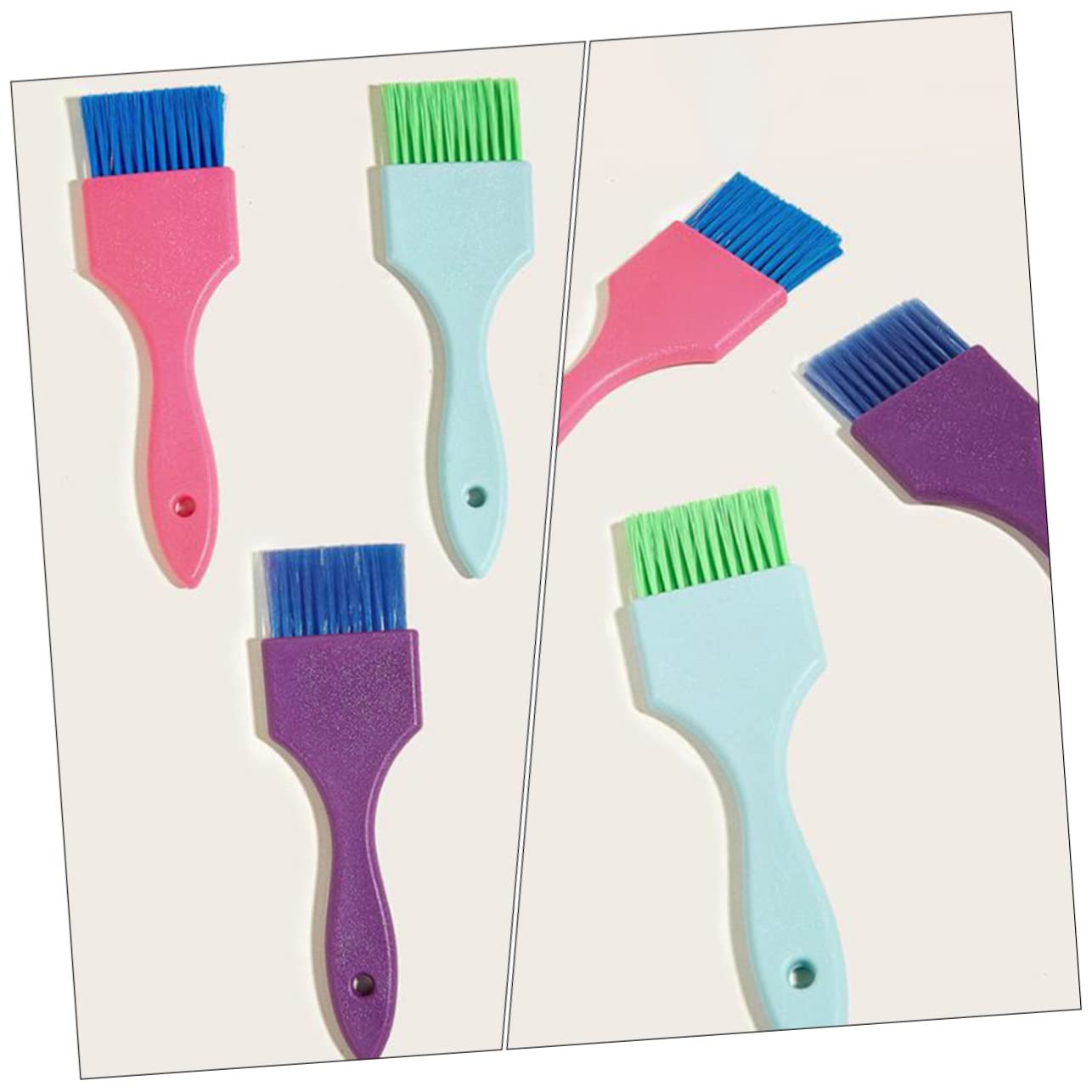 TOVINANNA Hair Dye Applicator Brush Set 3 Pack Soft Baking Oil Brush Hair Coloring Tool Barber Tool Salon Accessory