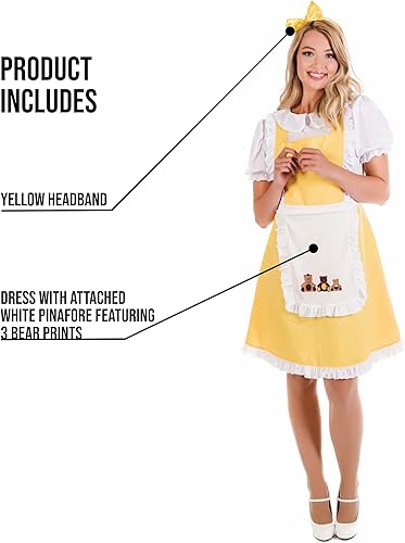 Miniatura 3 de fun shack Disfraz de personaje de libro de pelo dorado para mujer, disfraz de Halloween para profesora, disfraz de personaje para adultos