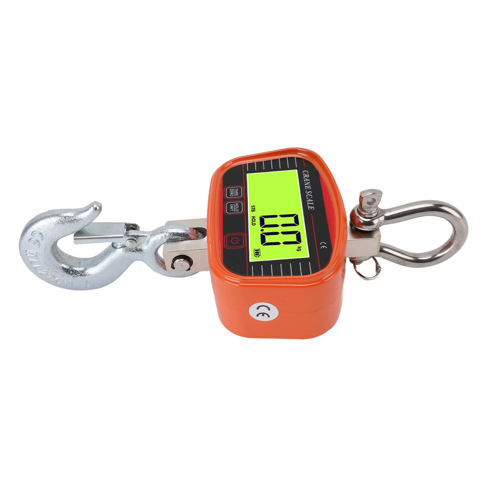 Fafeicy Bilancia Industriale a Gancio 2000kg, Pesatura Pesante con Telecomando e Display LCD Retroilluminato per Fabbrica Agricola (ORANGE)