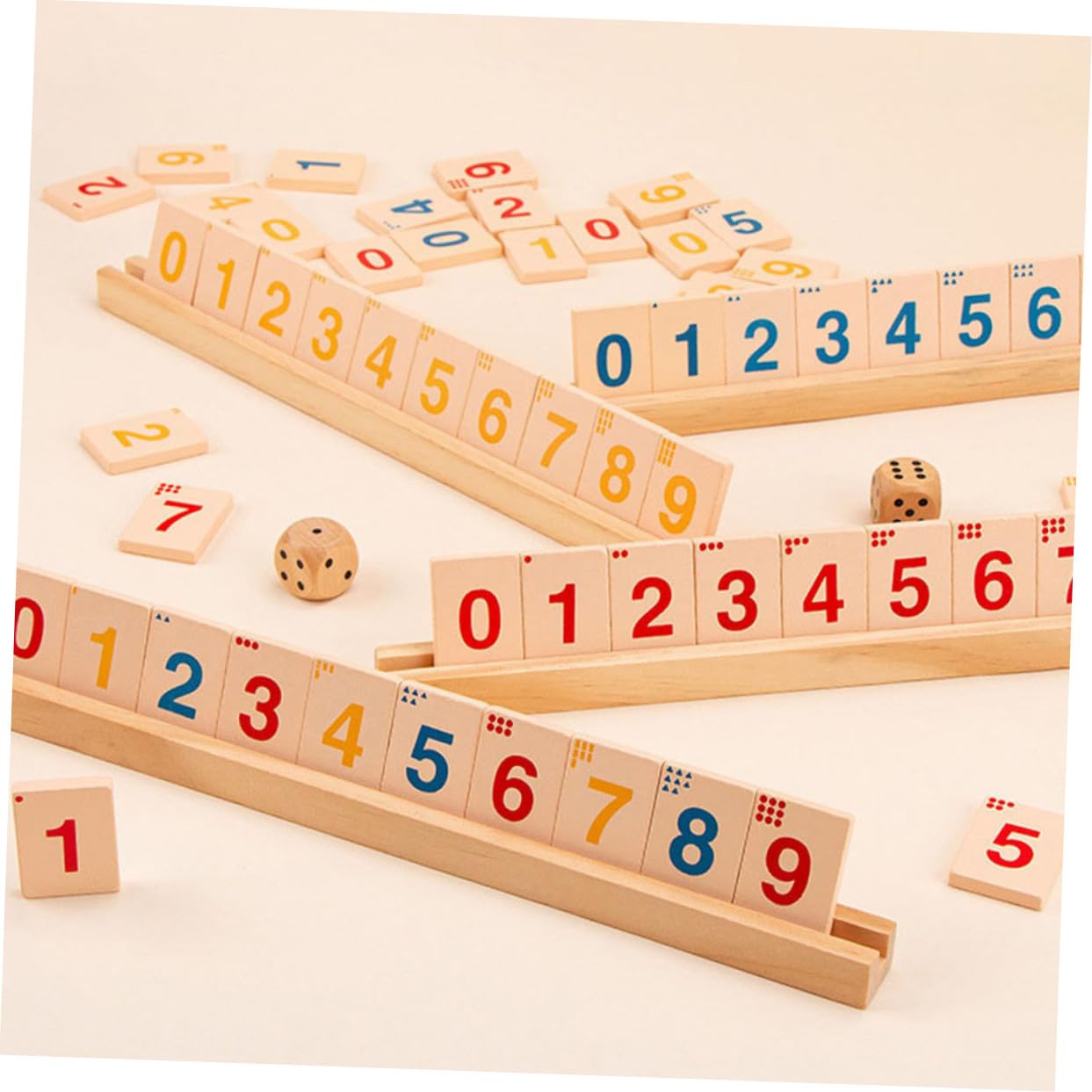 TOYANDONA Jeu de Société en Bois Fermez la Boîte Jeu de Dés Interactif et Divertissant pour Soirées en Famille ou Entre Amis Bar Club