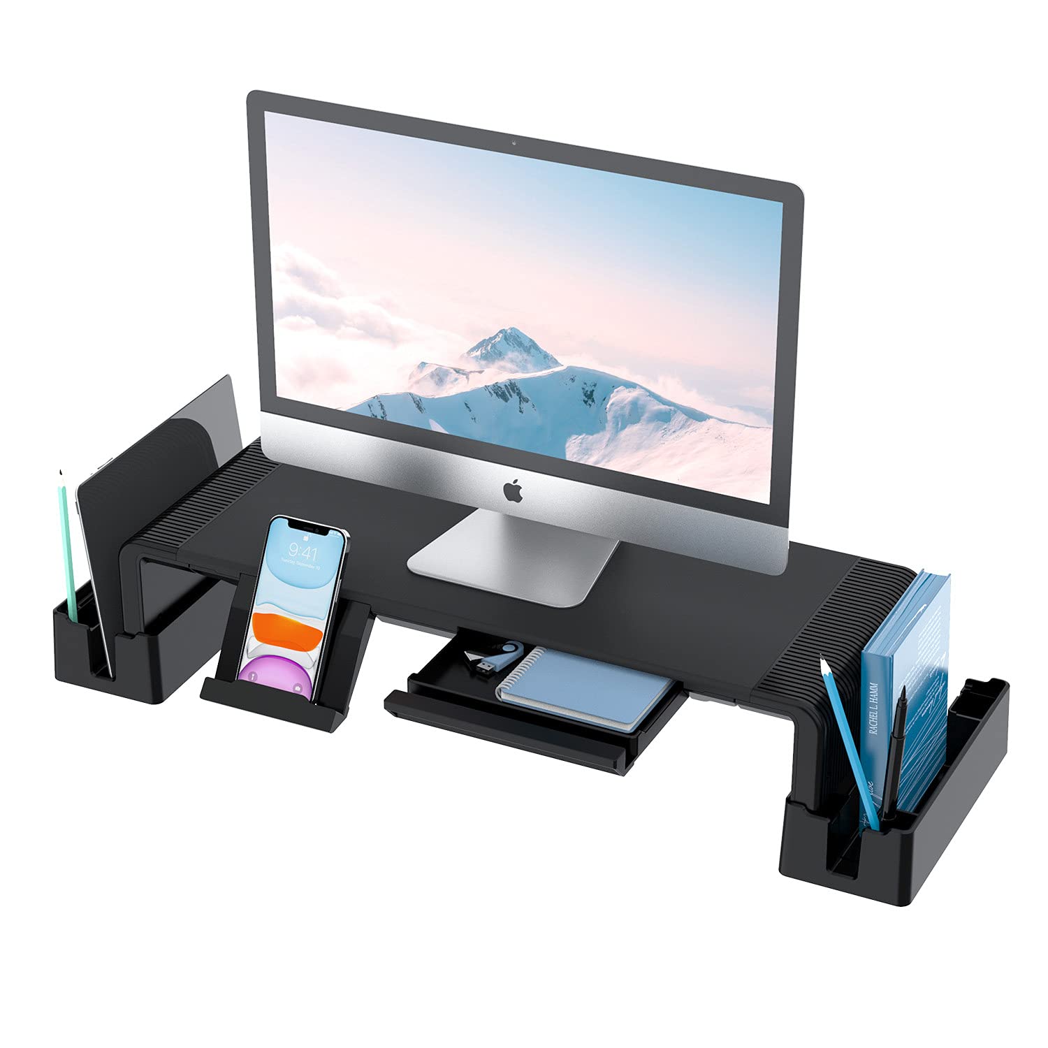 Buy Monitor Stand Riser, Adjustable Computer Monitor Riser and Desk