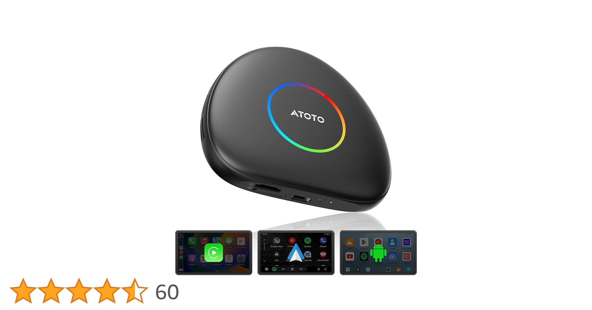 Amazon | CB6C CarPlay ワイヤレス AI Box、Android Auto