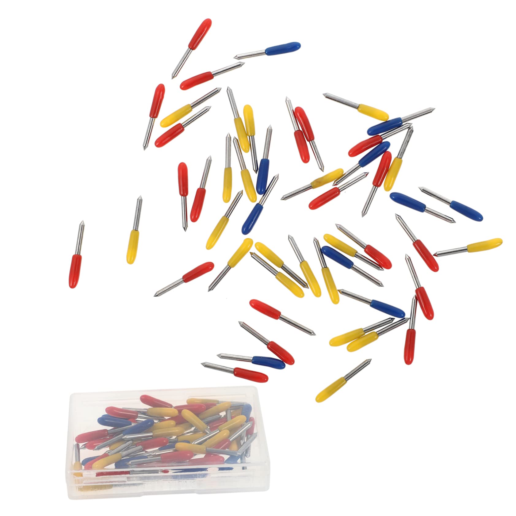 HAPINARY Set of 50pcs Cutting Machine Replacement Cutters 30° 45° 60° Engraving Machine Cutters for Vinyl Fabric Leather