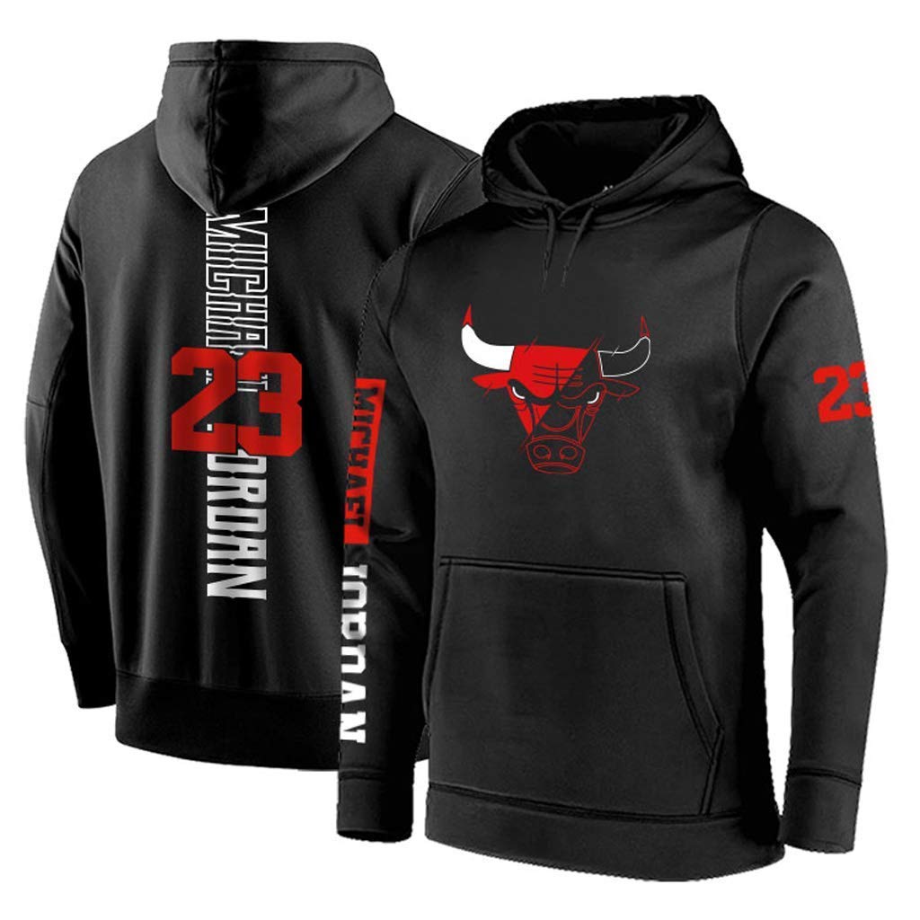 Chicago Bulls 23 Jordan Hooded Pullover Jersey Nba Loose