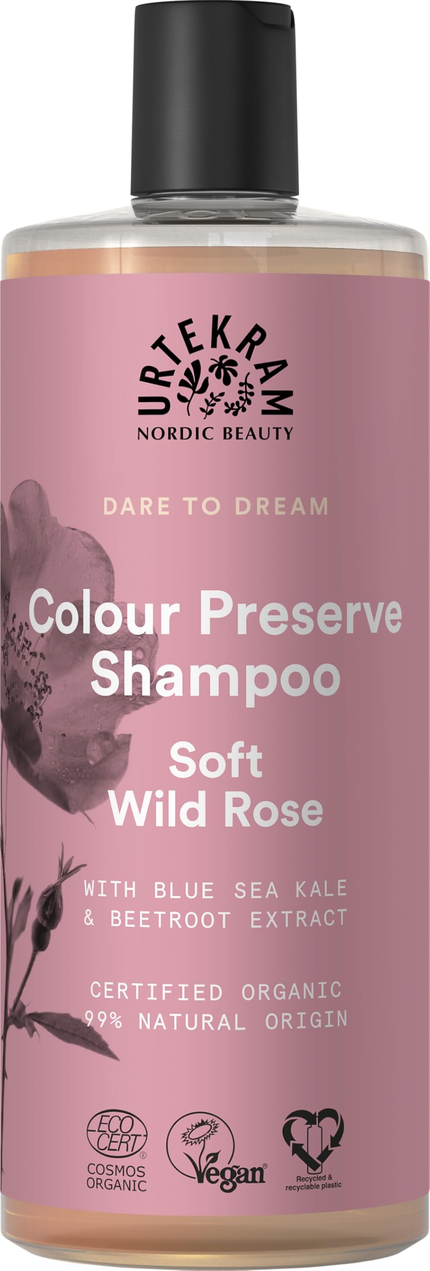 Shampoo - Colour Preserve - Wild Rose - 500 ml, Vegan, Organic, Natural Origin