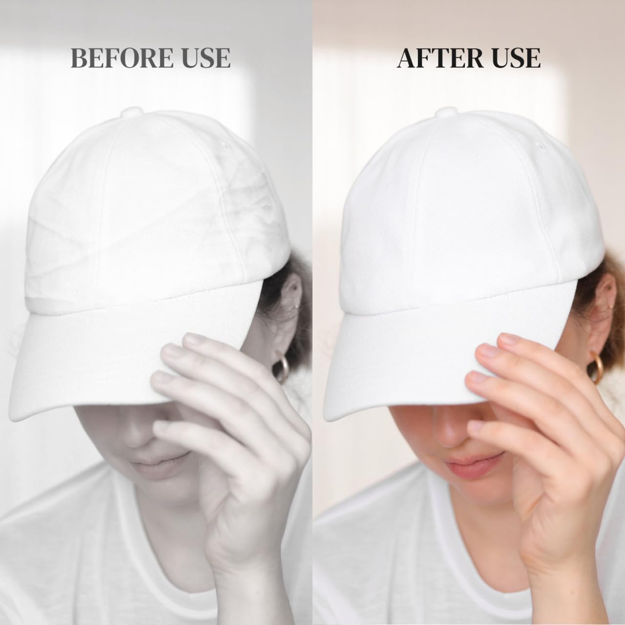 Didiseaon 10 Pcs Hat Holder - Baseball Cap Shaper & Display Stand with Clear Inner Support