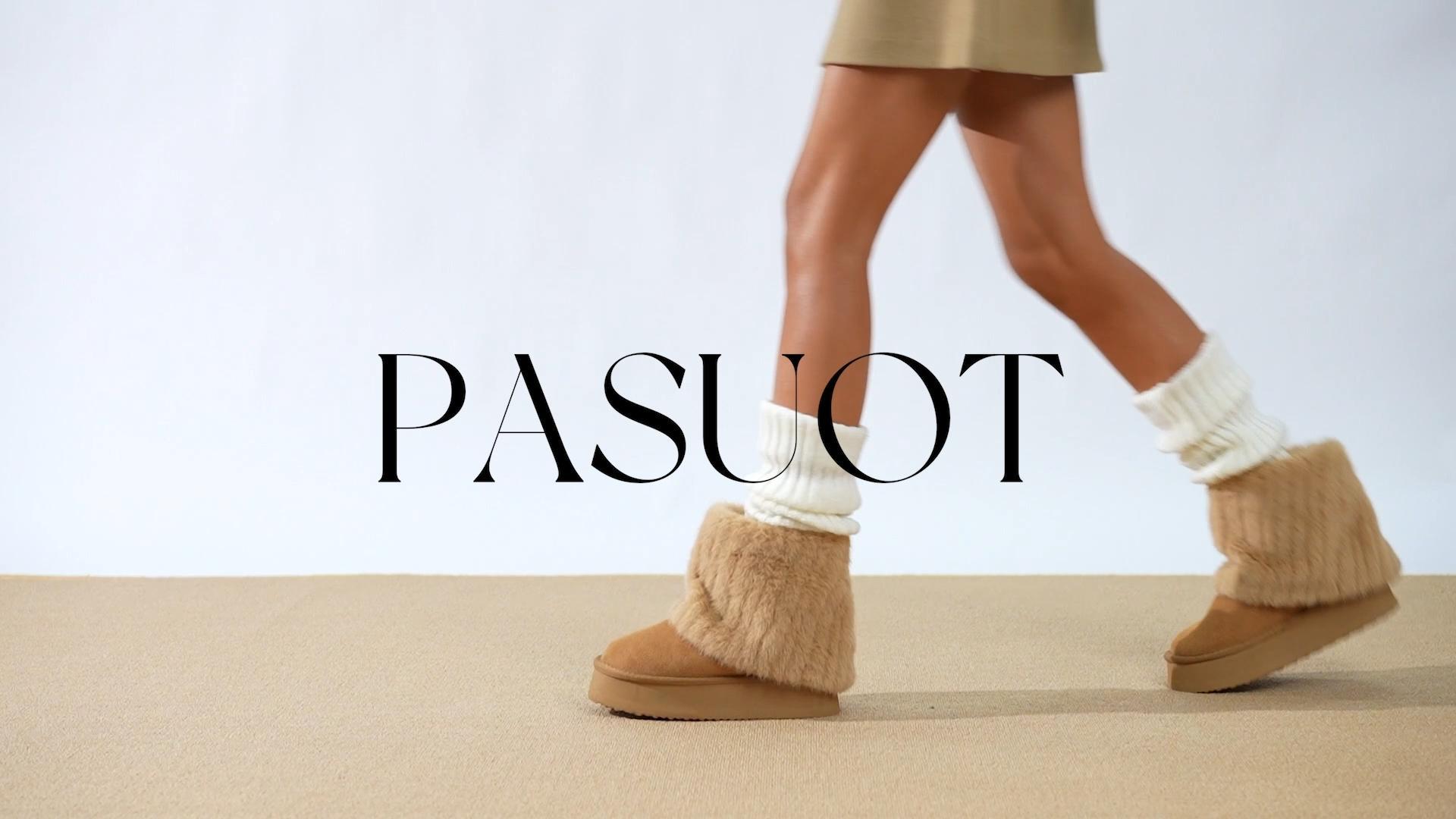 Amazon.com | Pasuot Platform Fur Boots for Women - Genuine Cow