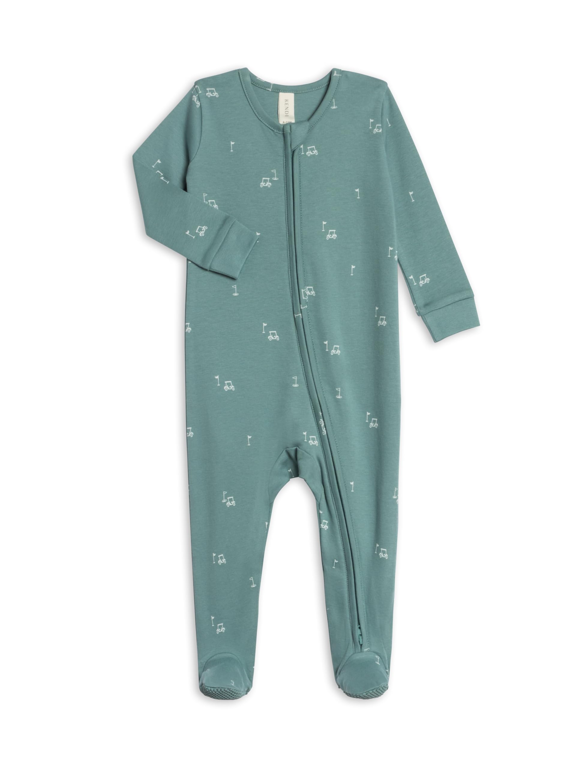 Colored Organics Baby Zip-Up Footed Sleeper with 2-Way Zipper - Organic Cotton Pajamas
