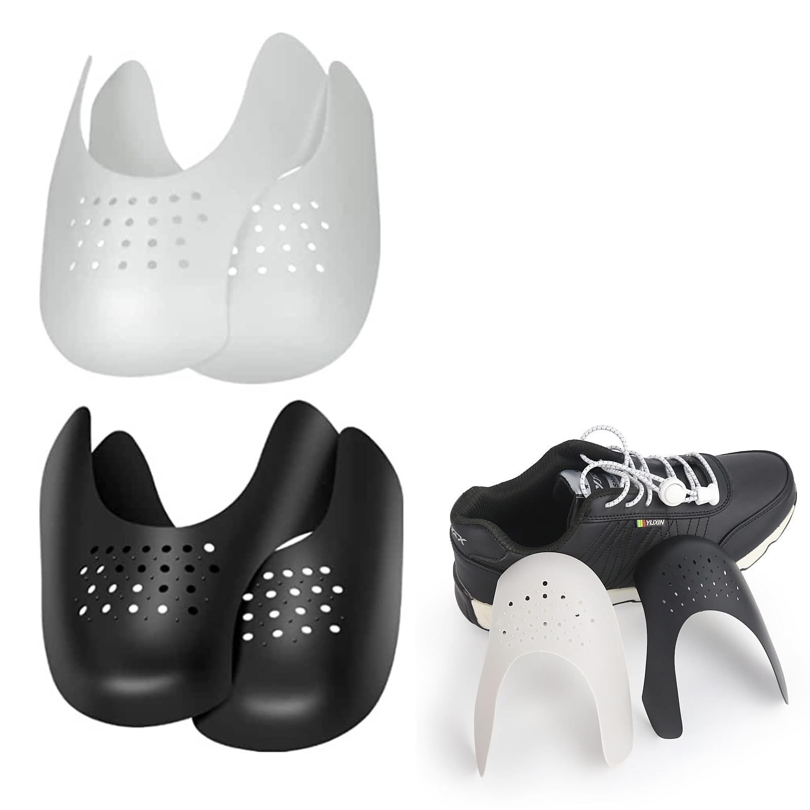 SEMINISMAR Protección antiarrugas para zapatos, protección contra pliegues de zapatos, protección contra pliegues de zapatos, protección contra torceduras, protección contra torceduras, protección