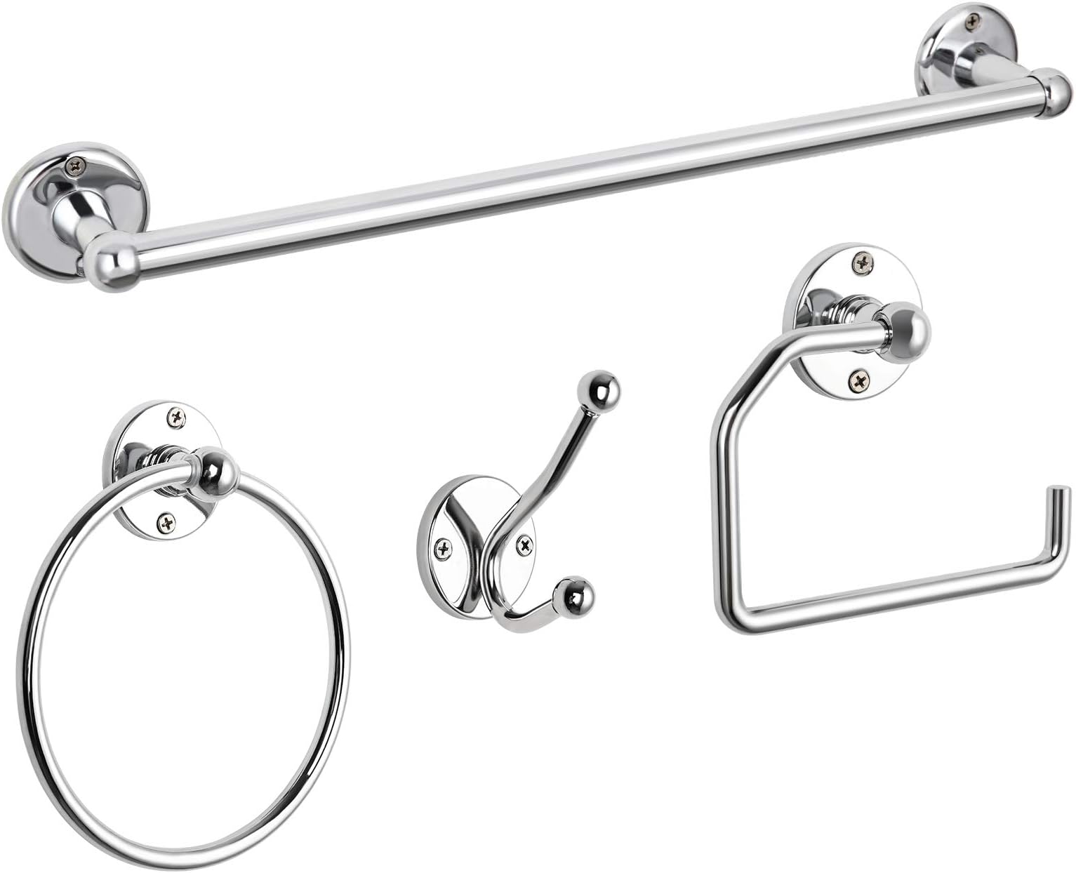 Amazon.com: 24 Inch Towel Bar Sets 4 Pieces Bathroom Kit Accessories ...