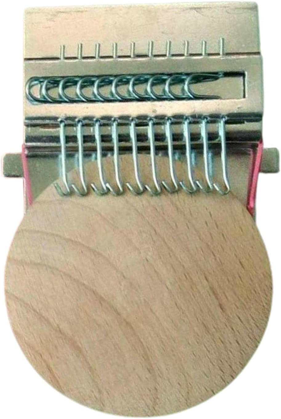 Speedweve Type Loom Weave Tool Darning Kit - Portable DIY Craft Machine for Mending Clothes - Great for Kids & Beginners - Wooden Household Loom with Crochet - 10 Pin