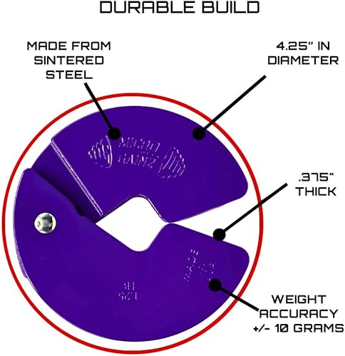 Miniatura 2 de Micro Gainz - Placa fraccional para mancuernas de 1.25LB, ideal para micro cargas, (Elige color) 2 piezas de placas de peso fraccional, diseñadas