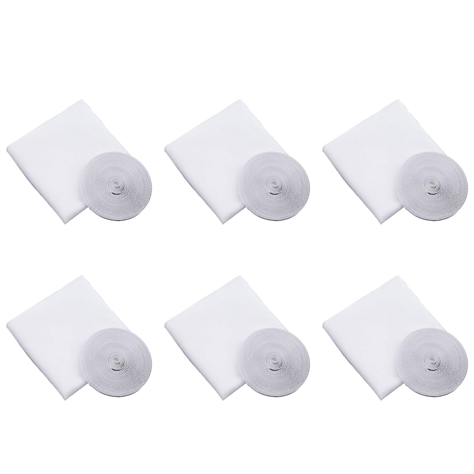 Tsophreniq 6 Pack Adhesive Invisible Window Screens with Tape for Protective Meshes Easy Installation Without Tool Need Tape Invisible Window Screen