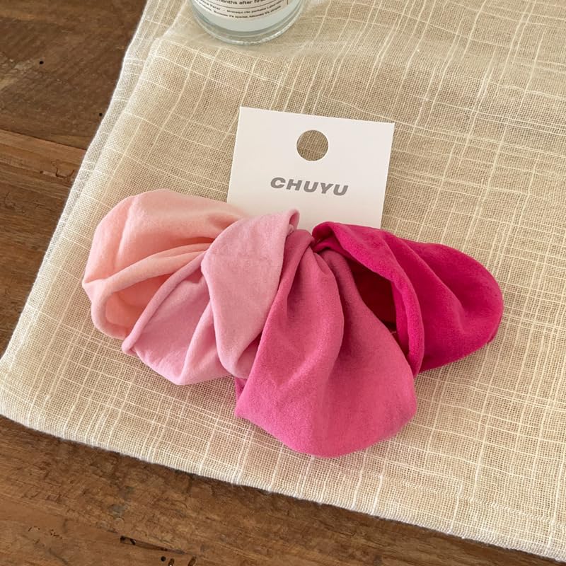 Lemeilleur 20 PCS Wide Cotton Seamless Hair Ties Bands Headrope Ponytail Holders Thick Hair High Elastics for Thick Heavy and Curly Hair Multicolor