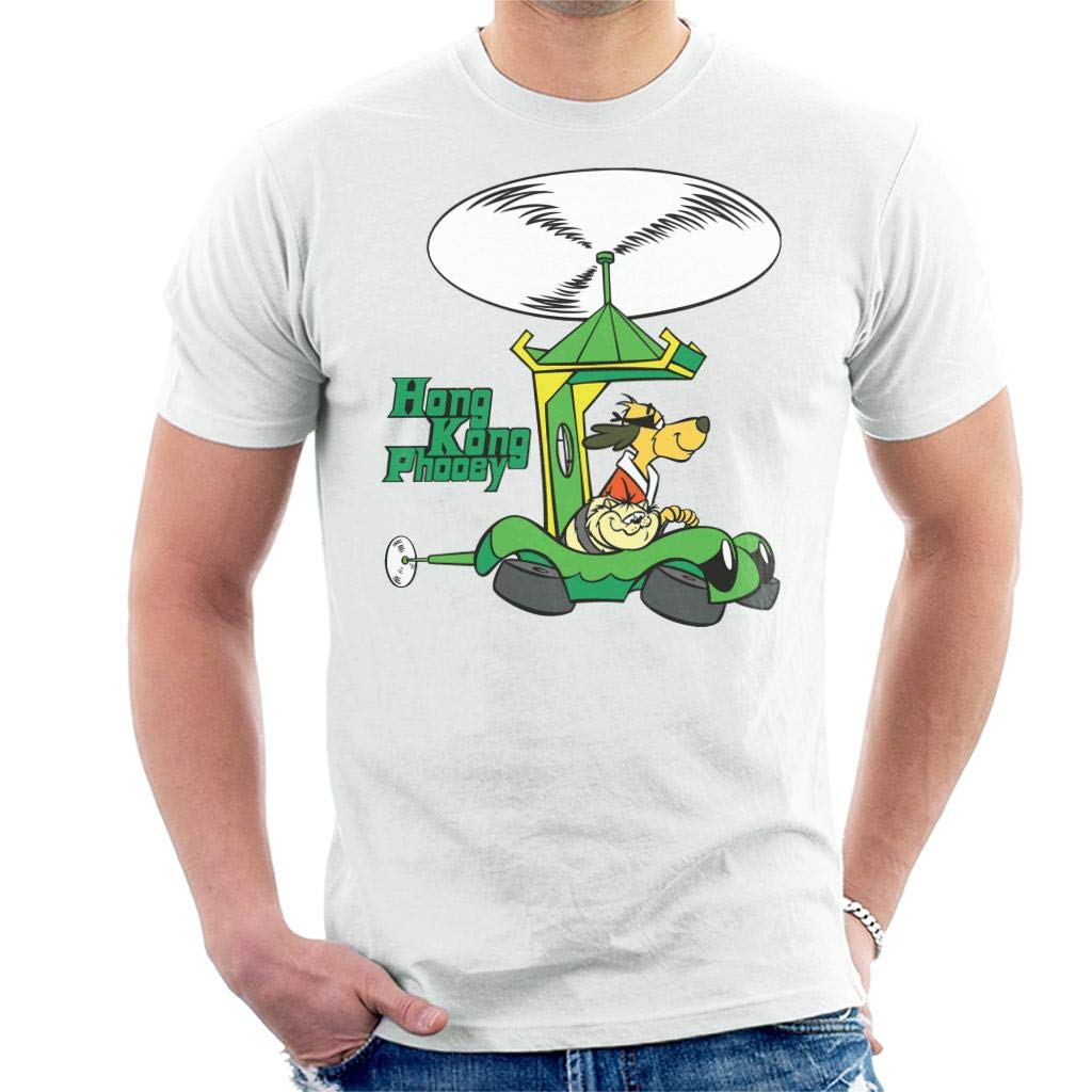 The Phooeymobile Helicopter Hong Kong Phooey and Spot Men's T-Shirt White
