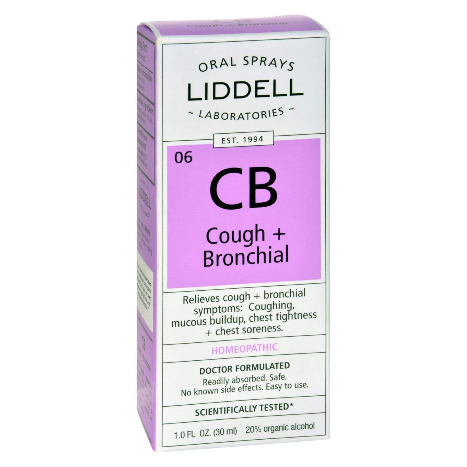 LiddellLaboratories Cough & Bronchial, 1 Oz4