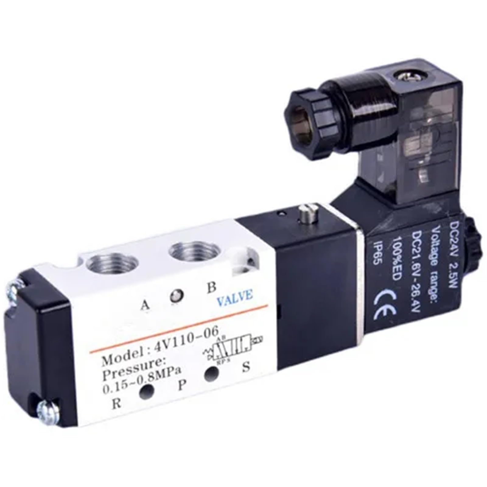 Électrovanne pneumatique 4V110-06 1/2 pour résoudre les fuites de pression DC 12V