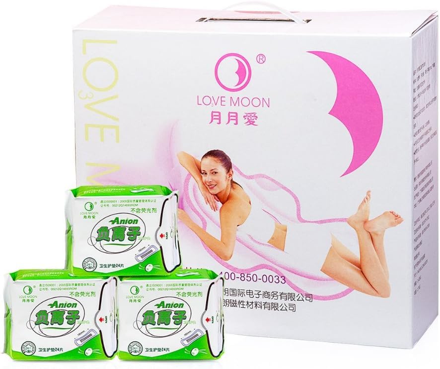 Winalite Lovemoon Damenbinden Pantiliner WinIon Anion Damenbinden Pantiliner Anion Pads (16 Packungen x 24 Einlagen)