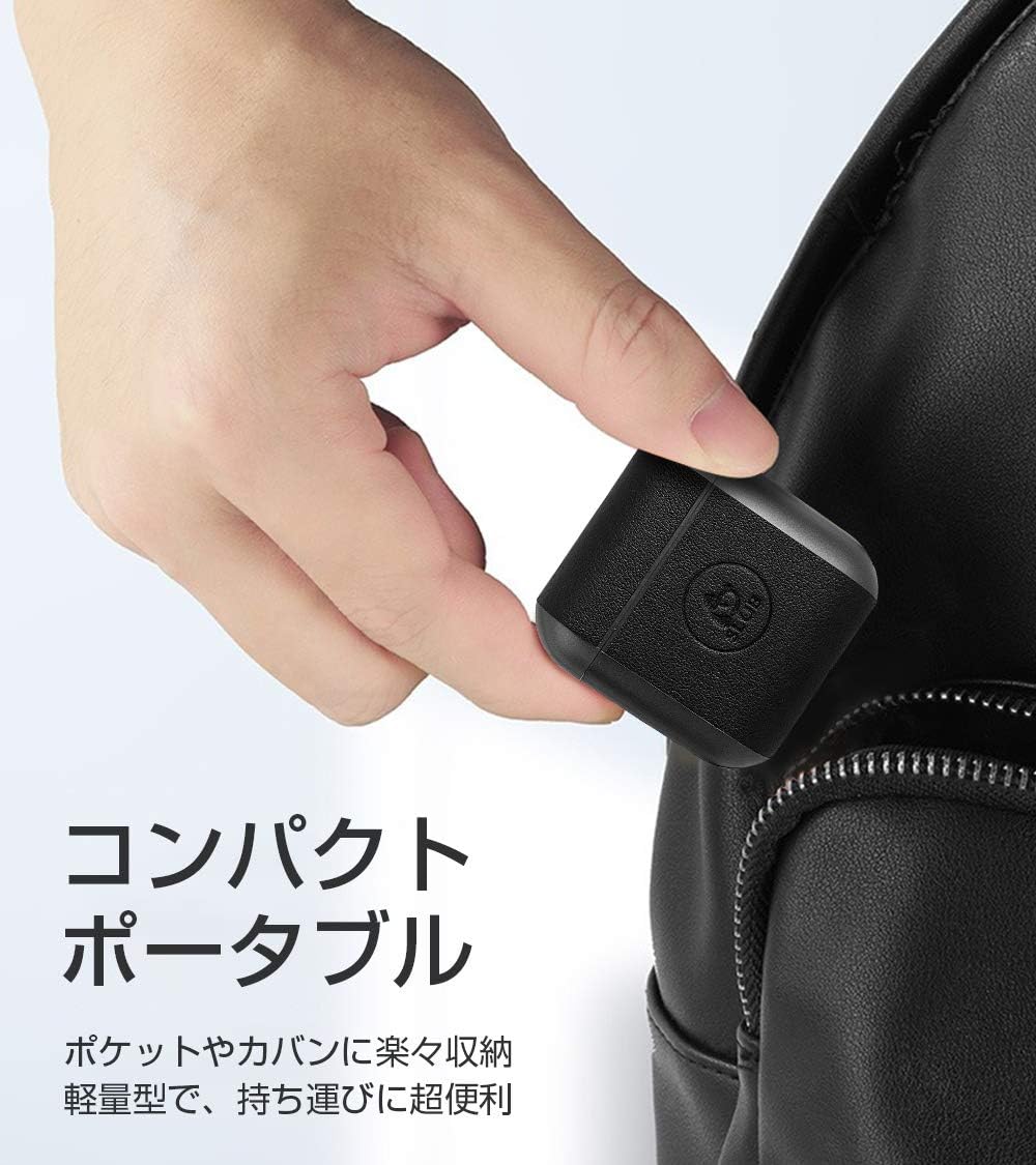 Hand holding SLuB T16 charging case