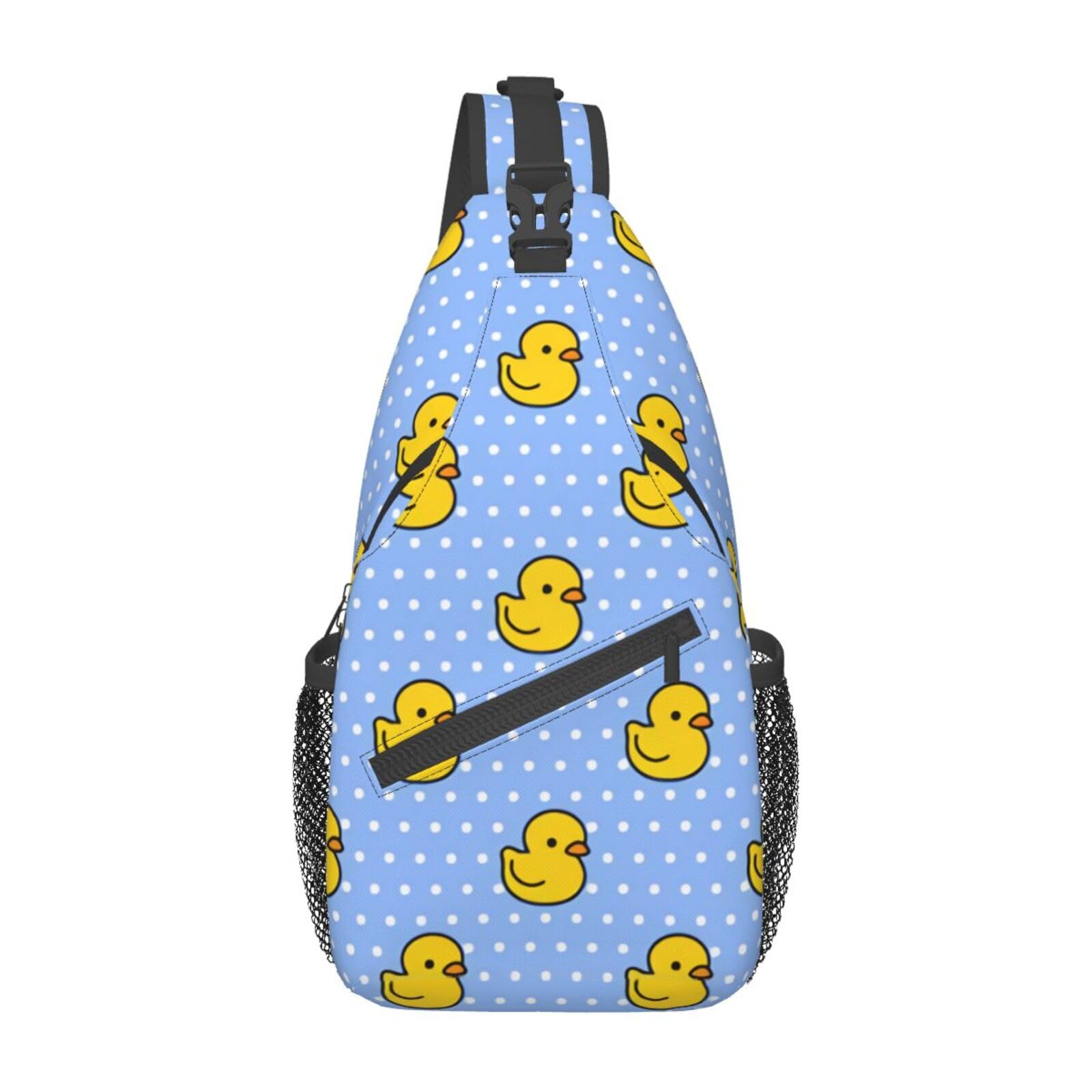 YSBYEIU Cute Duck Print Sling Bag For Women and Men Cute Duck Casual Crossbody Sling Backpack Bags