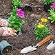 Blumenkelle, Mini-Pflanzkelle mit Messtiefenmarkierung, Handschaufel aus Edelstahl zum Pflanzen und Umtopfen, Holzgriff-Neue Kleine Gartenkelle